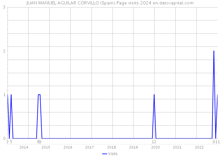 JUAN MANUEL AGUILAR CORVILLO (Spain) Page visits 2024 