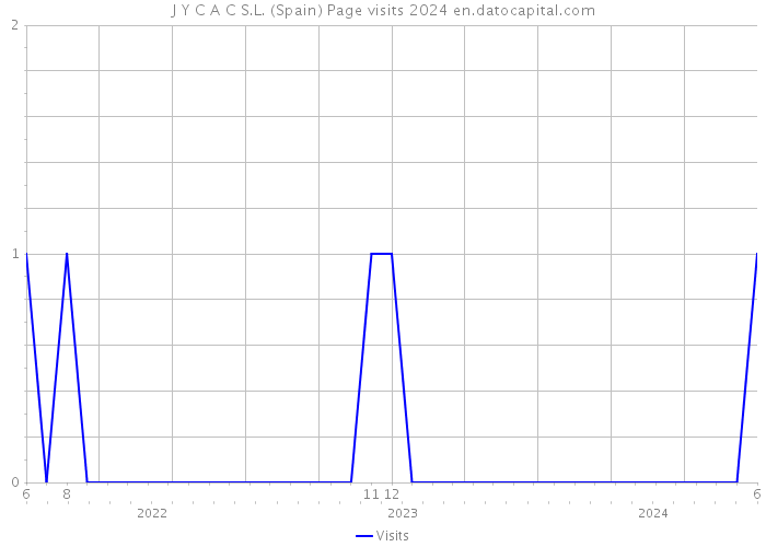 J Y C A C S.L. (Spain) Page visits 2024 