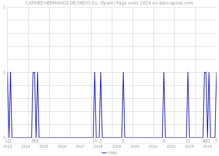 CARNES HERMANOS DE DIEGO S.L. (Spain) Page visits 2024 