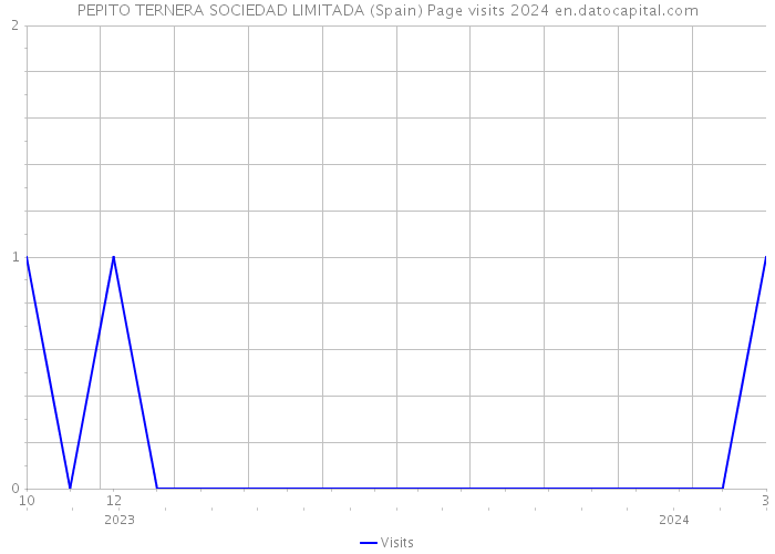 PEPITO TERNERA SOCIEDAD LIMITADA (Spain) Page visits 2024 