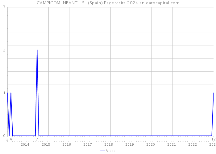 CAMPIGOM INFANTIL SL (Spain) Page visits 2024 