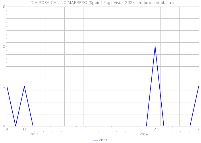 LIDIA ROSA CANINO MARRERO (Spain) Page visits 2024 