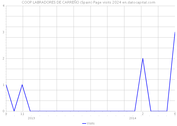 COOP LABRADORES DE CARREÑO (Spain) Page visits 2024 