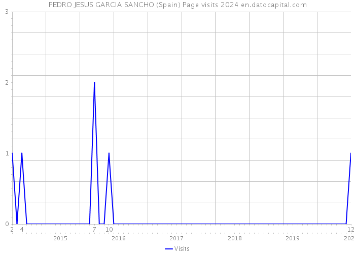 PEDRO JESUS GARCIA SANCHO (Spain) Page visits 2024 
