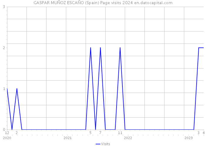 GASPAR MUÑOZ ESCAÑO (Spain) Page visits 2024 