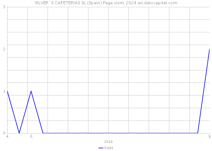 SILVER´S CAFETERIAS SL (Spain) Page visits 2024 