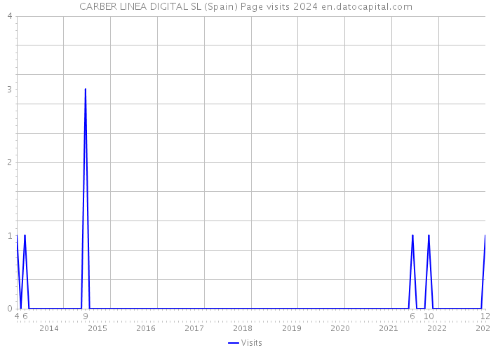 CARBER LINEA DIGITAL SL (Spain) Page visits 2024 