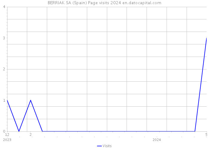 BERRIAK SA (Spain) Page visits 2024 