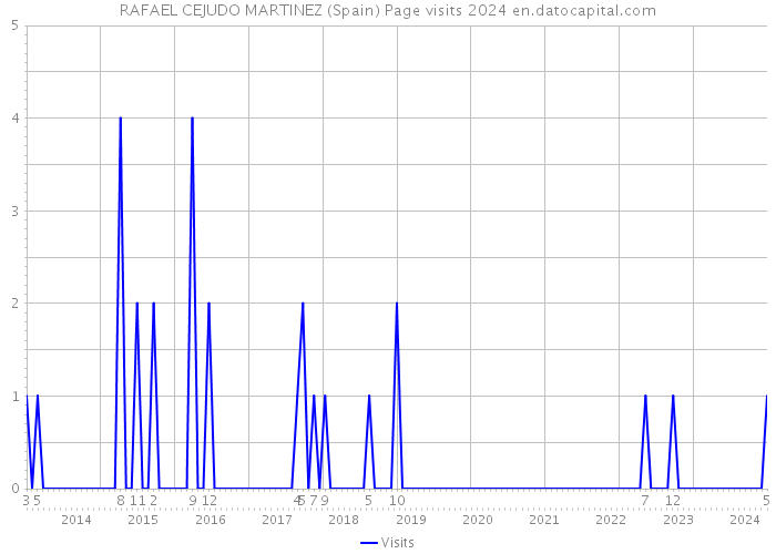 RAFAEL CEJUDO MARTINEZ (Spain) Page visits 2024 
