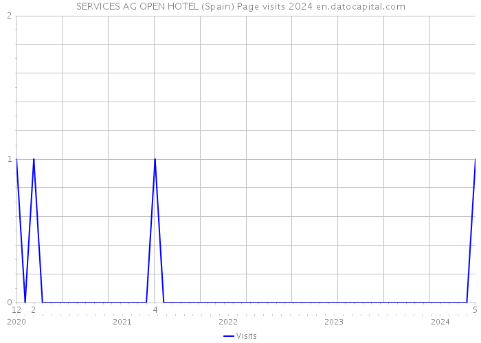 SERVICES AG OPEN HOTEL (Spain) Page visits 2024 