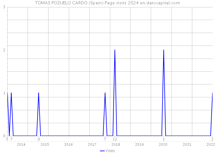 TOMAS POZUELO CARDO (Spain) Page visits 2024 