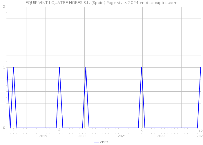 EQUIP VINT I QUATRE HORES S.L. (Spain) Page visits 2024 
