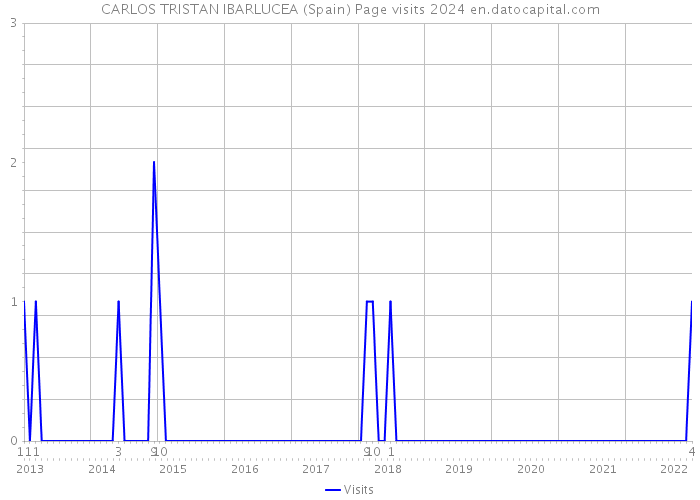 CARLOS TRISTAN IBARLUCEA (Spain) Page visits 2024 