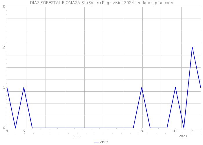 DIAZ FORESTAL BIOMASA SL (Spain) Page visits 2024 