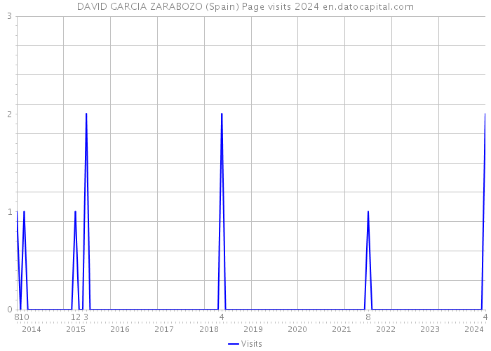 DAVID GARCIA ZARABOZO (Spain) Page visits 2024 