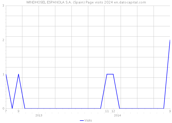 WINDHOSEL ESPANOLA S.A. (Spain) Page visits 2024 