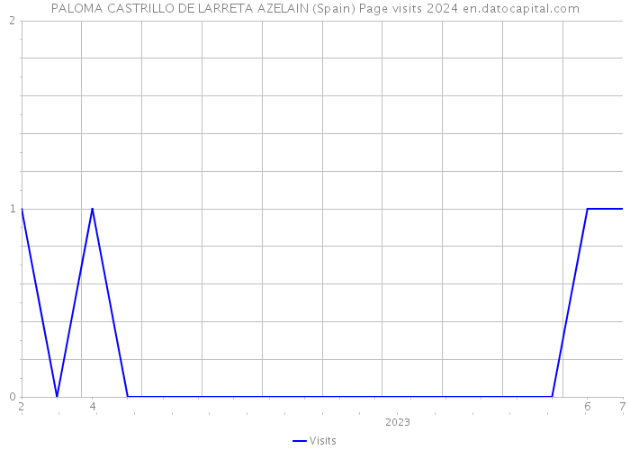 PALOMA CASTRILLO DE LARRETA AZELAIN (Spain) Page visits 2024 