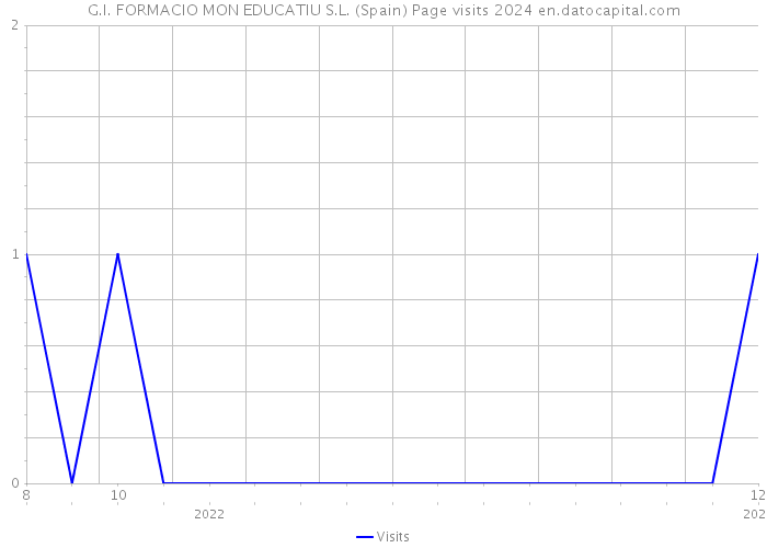 G.I. FORMACIO MON EDUCATIU S.L. (Spain) Page visits 2024 