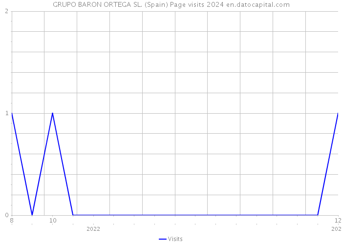 GRUPO BARON ORTEGA SL. (Spain) Page visits 2024 