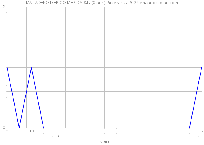 MATADERO IBERICO MERIDA S.L. (Spain) Page visits 2024 