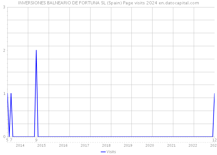 INVERSIONES BALNEARIO DE FORTUNA SL (Spain) Page visits 2024 