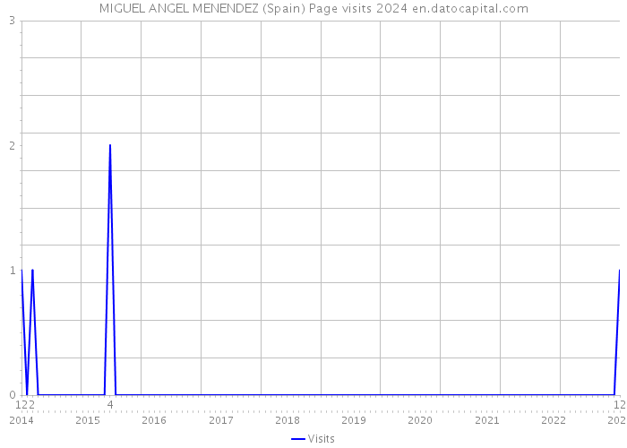 MIGUEL ANGEL MENENDEZ (Spain) Page visits 2024 