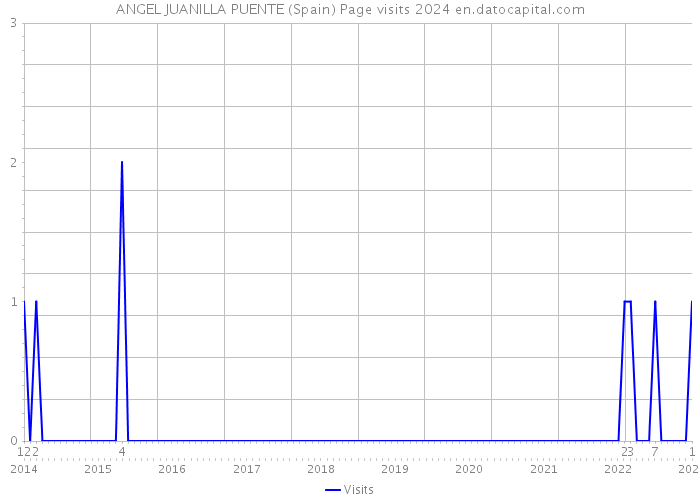 ANGEL JUANILLA PUENTE (Spain) Page visits 2024 