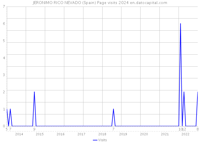 JERONIMO RICO NEVADO (Spain) Page visits 2024 