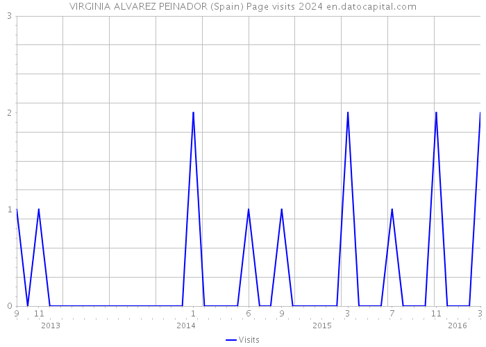 VIRGINIA ALVAREZ PEINADOR (Spain) Page visits 2024 