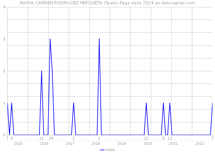 MARIA CARMEN RODRIGUEZ HERGUETA (Spain) Page visits 2024 