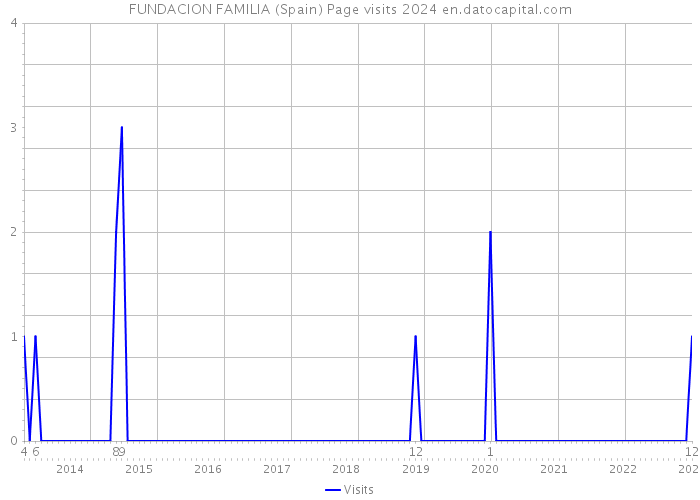 FUNDACION FAMILIA (Spain) Page visits 2024 