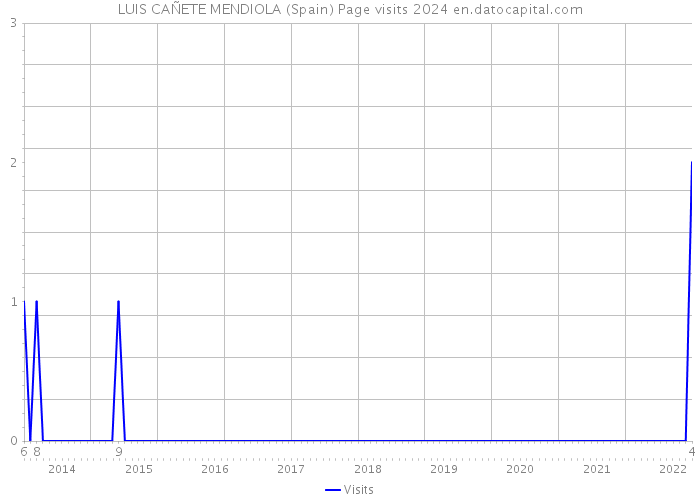 LUIS CAÑETE MENDIOLA (Spain) Page visits 2024 