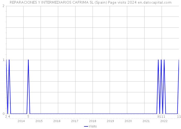 REPARACIONES Y INTERMEDIARIOS CAFRIMA SL (Spain) Page visits 2024 