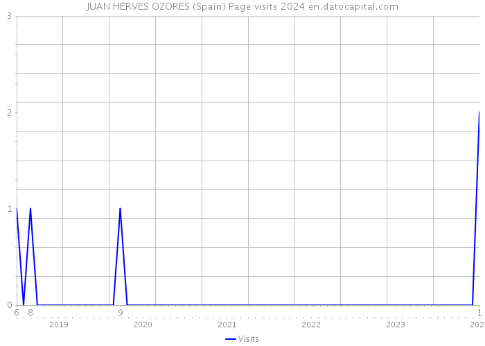 JUAN HERVES OZORES (Spain) Page visits 2024 