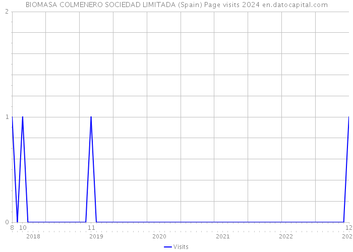 BIOMASA COLMENERO SOCIEDAD LIMITADA (Spain) Page visits 2024 