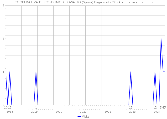 COOPERATIVA DE CONSUMO KILOWATIO (Spain) Page visits 2024 
