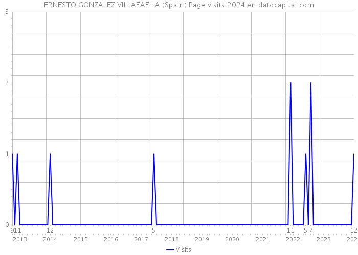 ERNESTO GONZALEZ VILLAFAFILA (Spain) Page visits 2024 