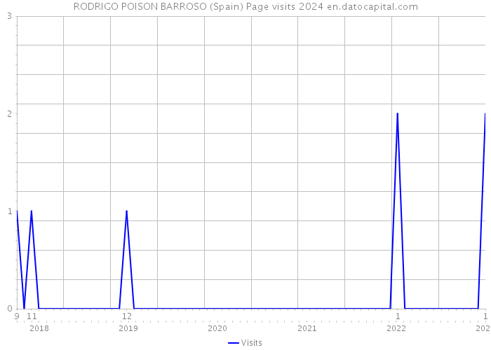RODRIGO POISON BARROSO (Spain) Page visits 2024 
