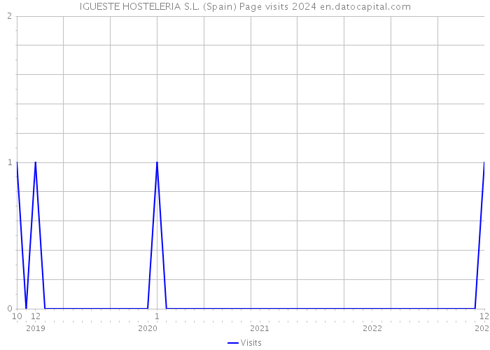 IGUESTE HOSTELERIA S.L. (Spain) Page visits 2024 