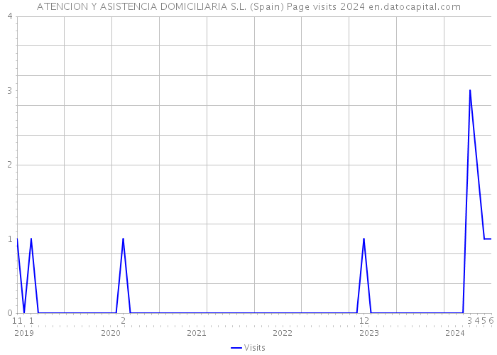 ATENCION Y ASISTENCIA DOMICILIARIA S.L. (Spain) Page visits 2024 