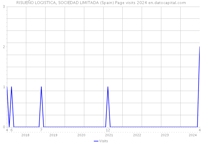 RISUEÑO LOGISTICA, SOCIEDAD LIMITADA (Spain) Page visits 2024 