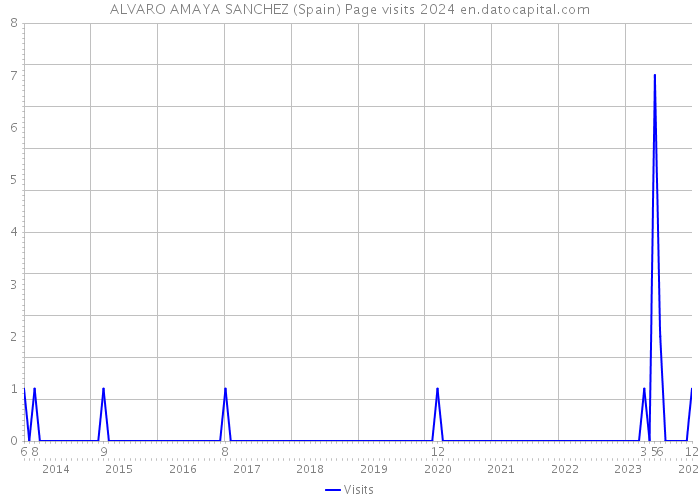 ALVARO AMAYA SANCHEZ (Spain) Page visits 2024 