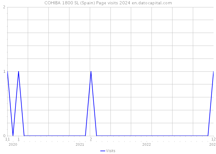 COHIBA 1800 SL (Spain) Page visits 2024 