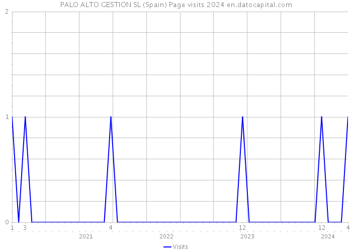 PALO ALTO GESTION SL (Spain) Page visits 2024 