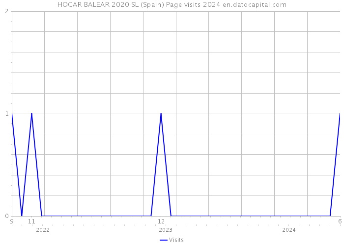 HOGAR BALEAR 2020 SL (Spain) Page visits 2024 