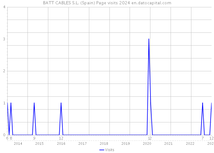 BATT CABLES S.L. (Spain) Page visits 2024 