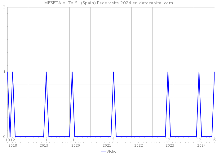 MESETA ALTA SL (Spain) Page visits 2024 