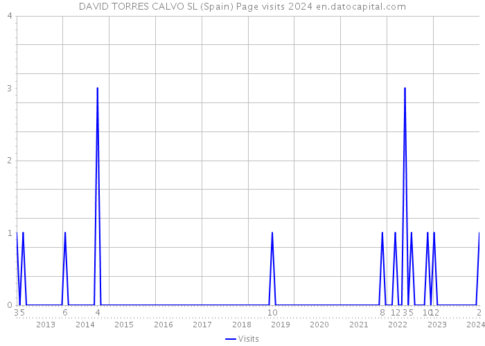 DAVID TORRES CALVO SL (Spain) Page visits 2024 