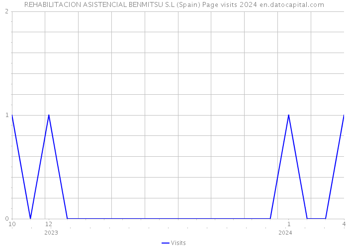 REHABILITACION ASISTENCIAL BENMITSU S.L (Spain) Page visits 2024 