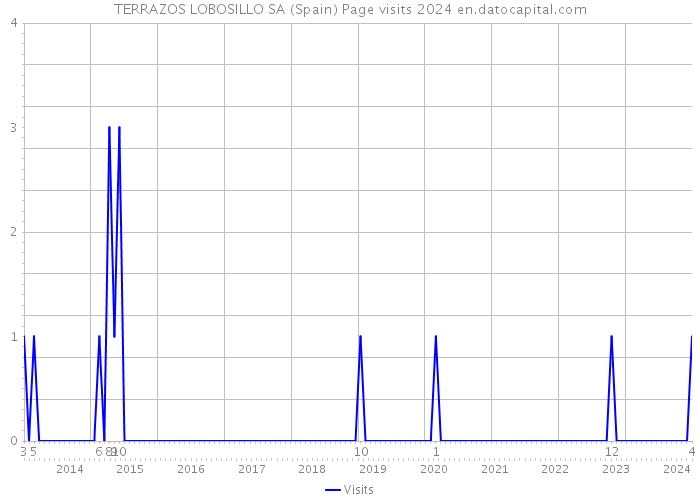 TERRAZOS LOBOSILLO SA (Spain) Page visits 2024 